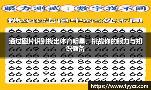 通过图片识别找出体育明星，挑战你的眼力与知识储备